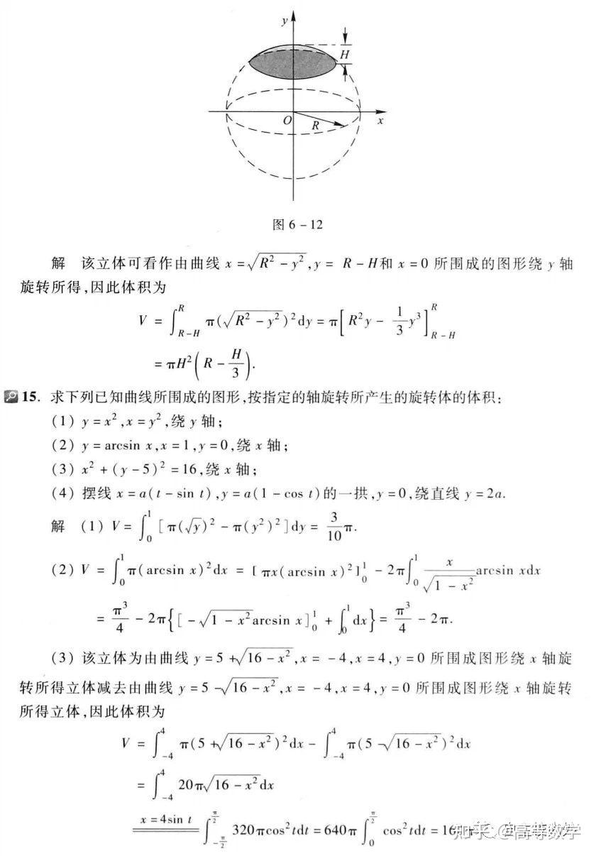 同济第七版高数上册第六章习题解析 - 知乎