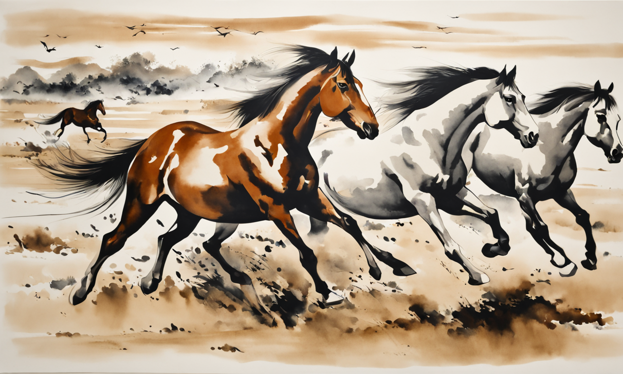 ai文艺复兴大赛:徐悲鸿艺术风格与ai绘画的碰撞 - 知乎