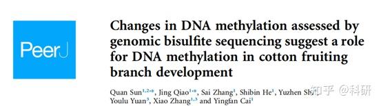 学科前沿 新疆棉花为何这么好 表观遗传告诉你 文献科普 知乎