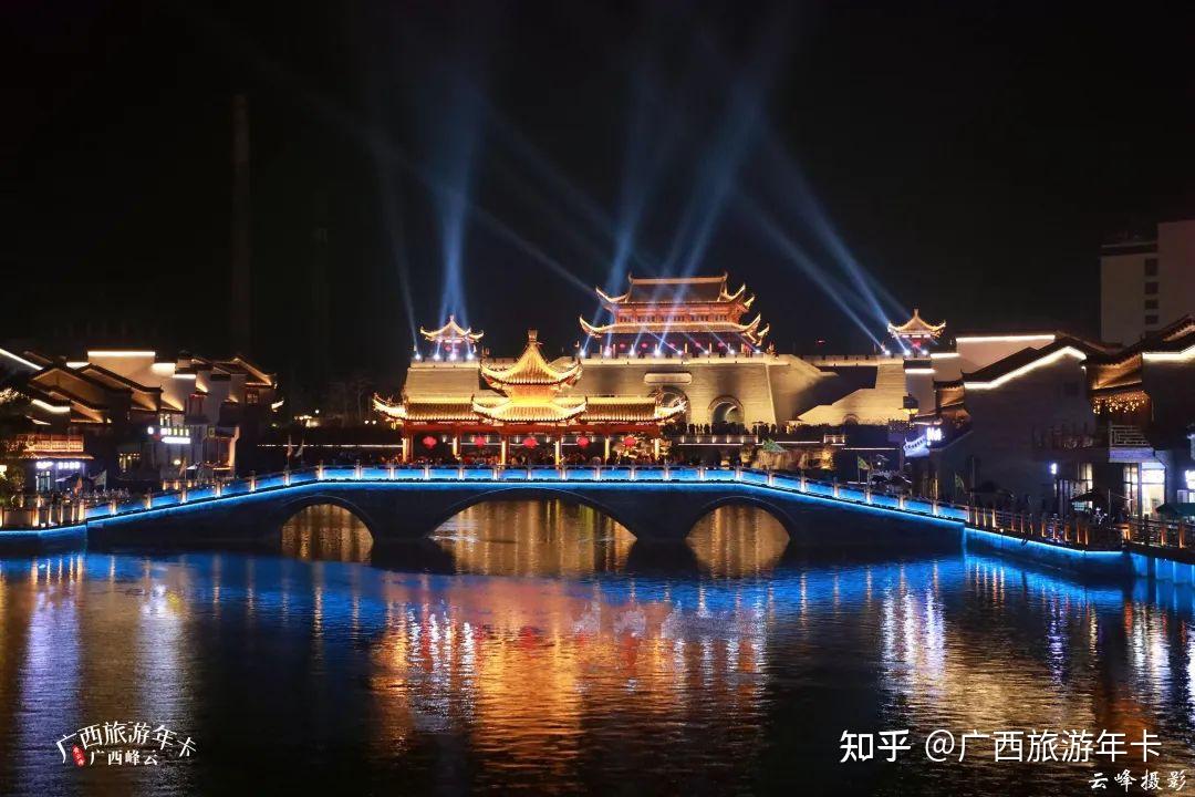 白天江南水乡,夜晚盛世大唐,广西千年古城真火!| 广西旅游年卡 - 知乎