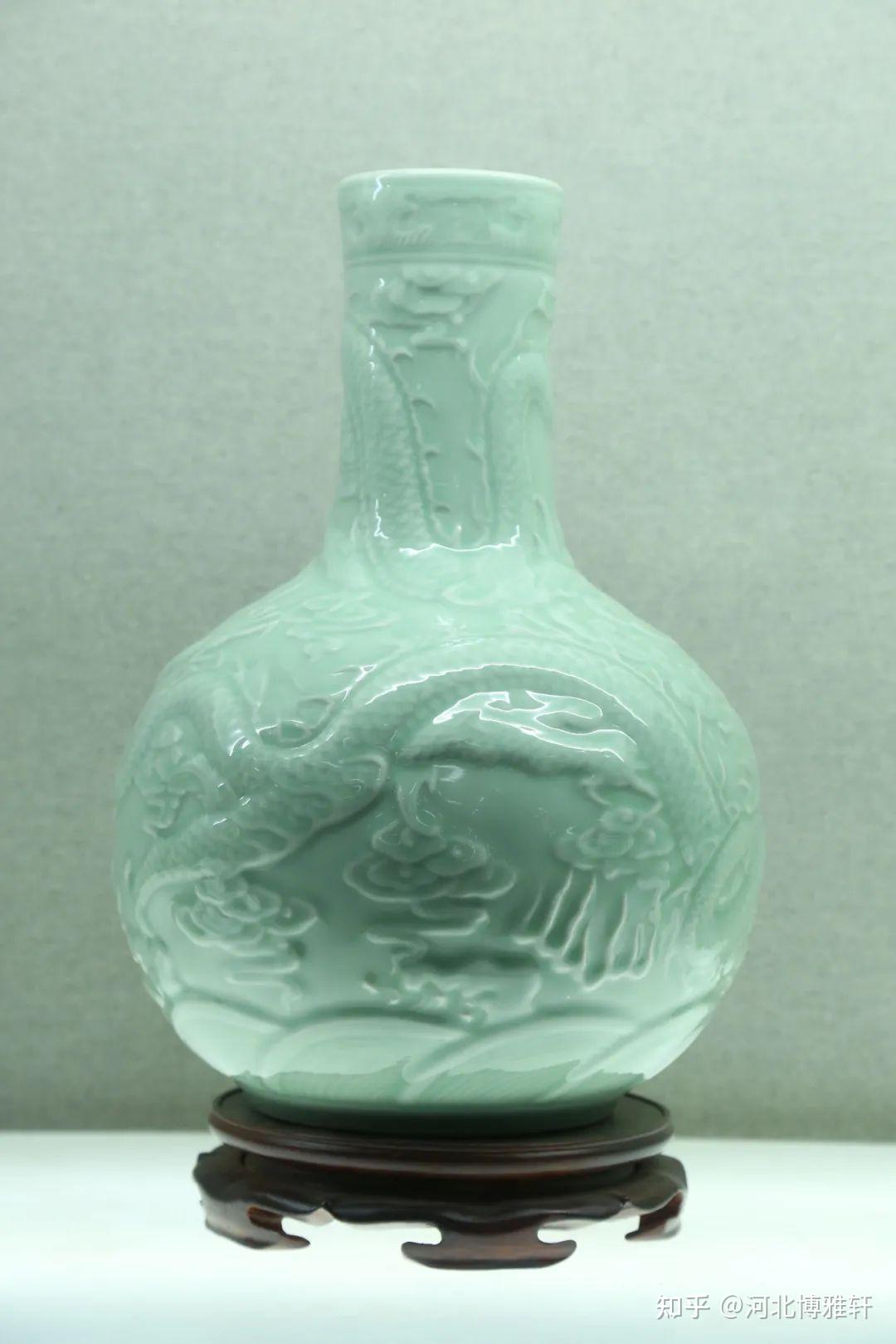 欲言又止的一抹天青色龙泉青瓷河北博雅轩石家庄博雅工艺