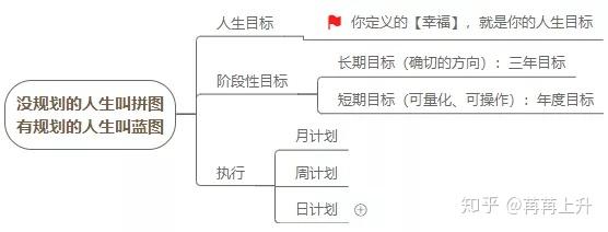 人生目标 → 阶段性目标 → 执行