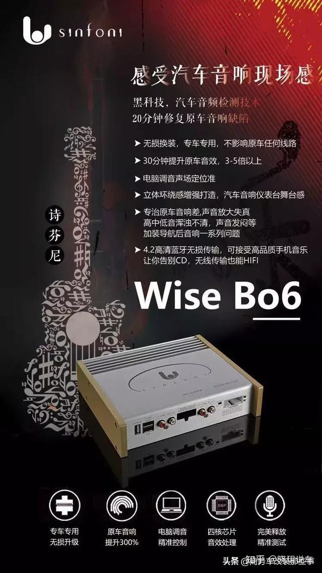意大利诗芬尼bo6dsp处理器升级汽车音响必配利器