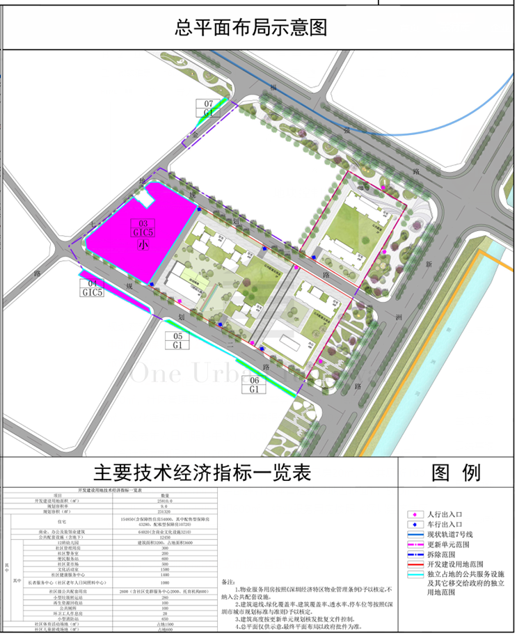 福田區沙頭街道文化創意園城市更新單元規劃草案的公示