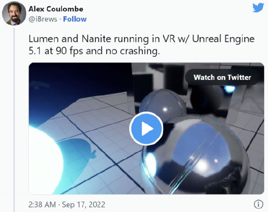 虚幻引擎 5 的 Nanite 和 Lumen 现可用于 VR - 知乎