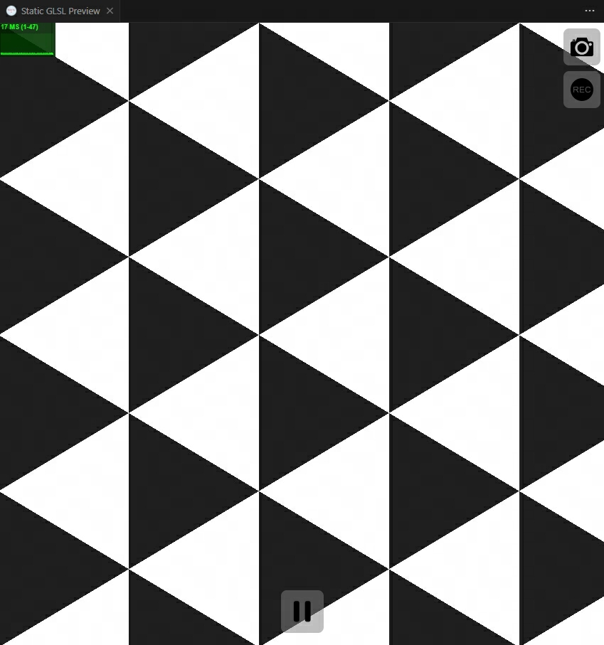 shadertoy 正三角形密铺的一些方法