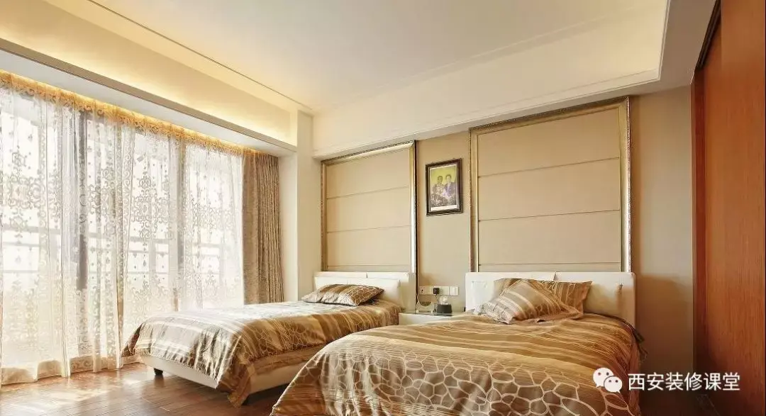 卧室如果够大分开放两张床