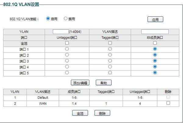 Mesh组网单线复用，水星SG105 Pro VLAN交换机设置教程