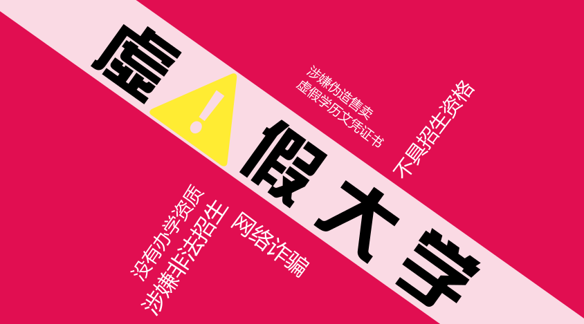 虚假大学大曝光考生报学校时一定要注意