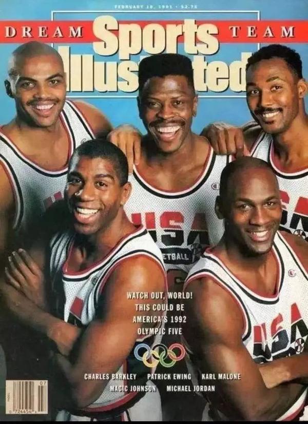 1992年champion赞助美国男篮赢得奥运会冠军,登上《体育画报》封面