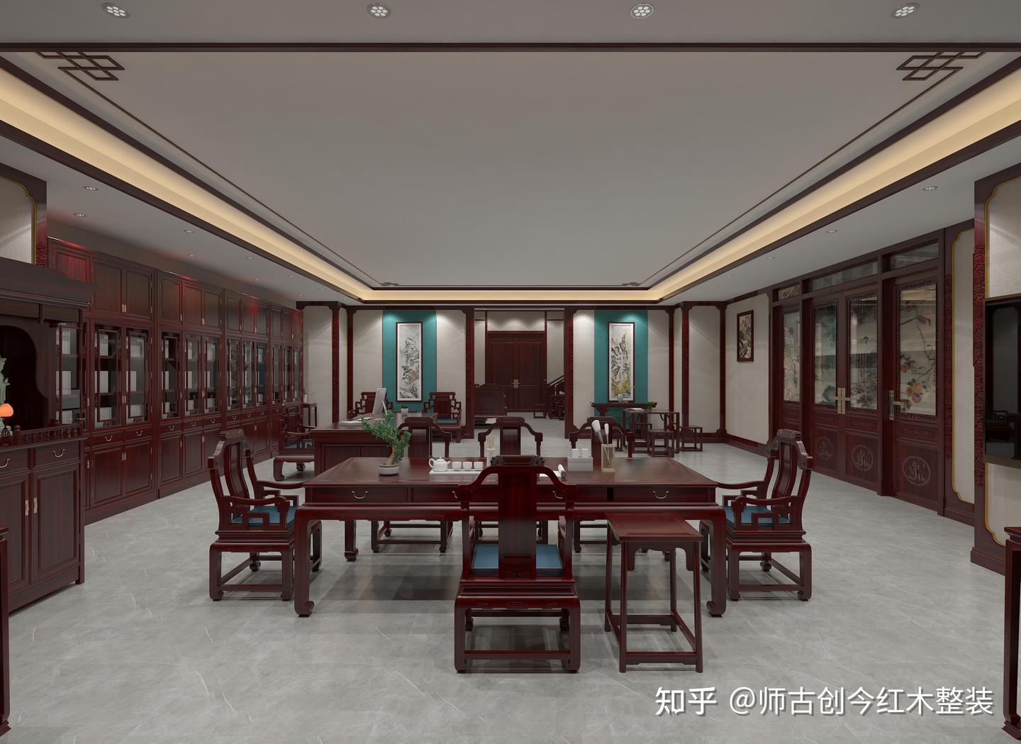 中式红木装修,每一处弧线皆合古法 - 知乎