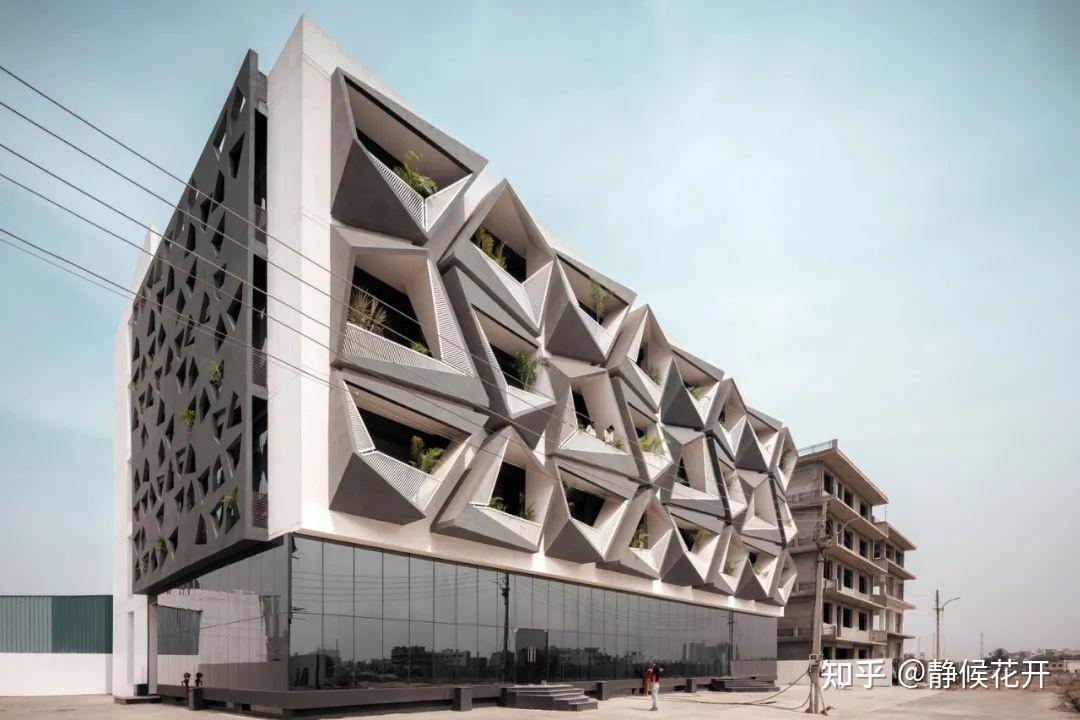 美华建筑设计多层办公建筑设计无尽体块大楼案例