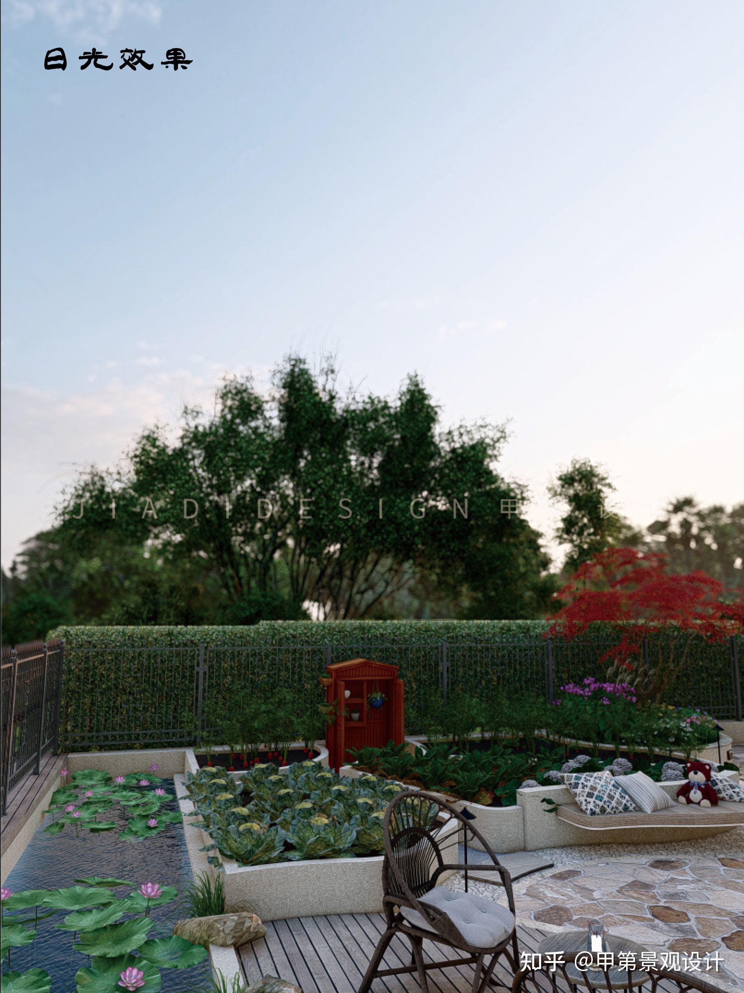 200平米庭院设计效果图图片