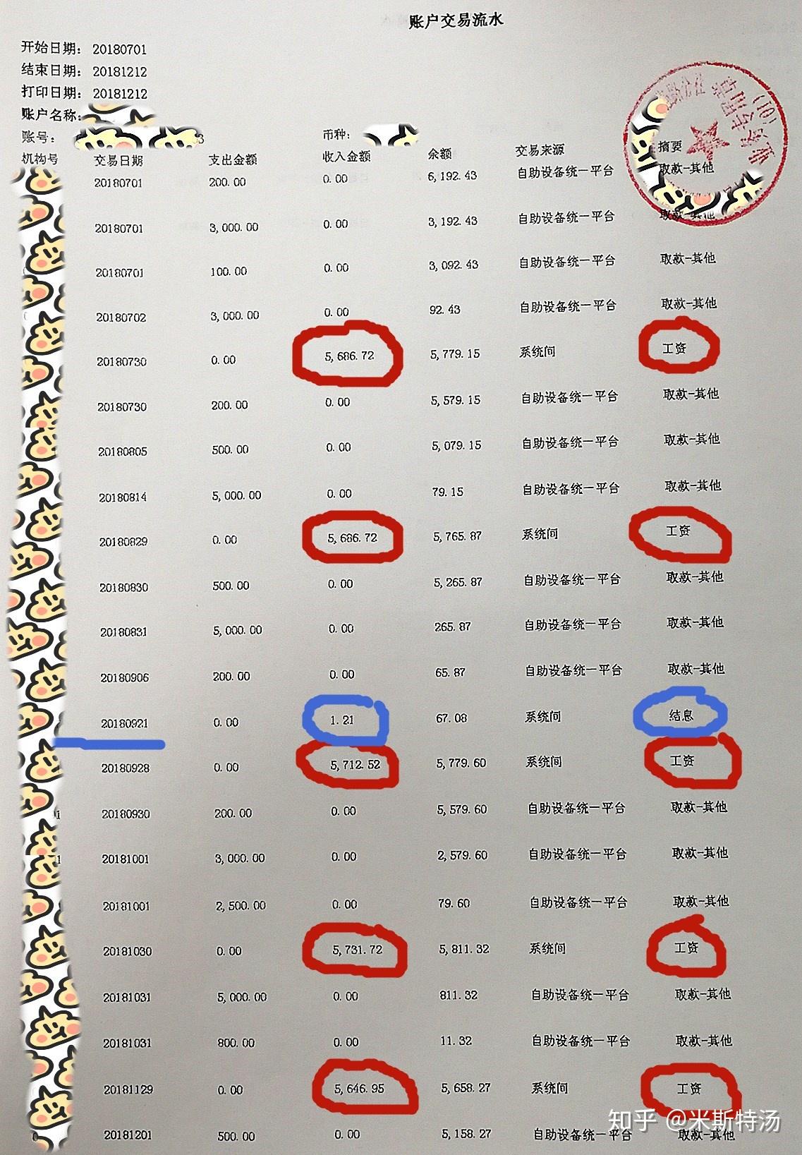 银行流水有别称，样式内容各不同