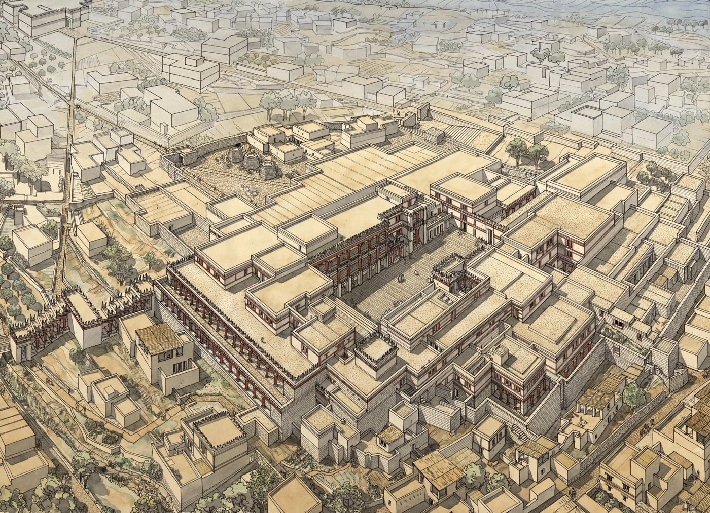 鸟瞰古文明:空中视角下的世界古城
