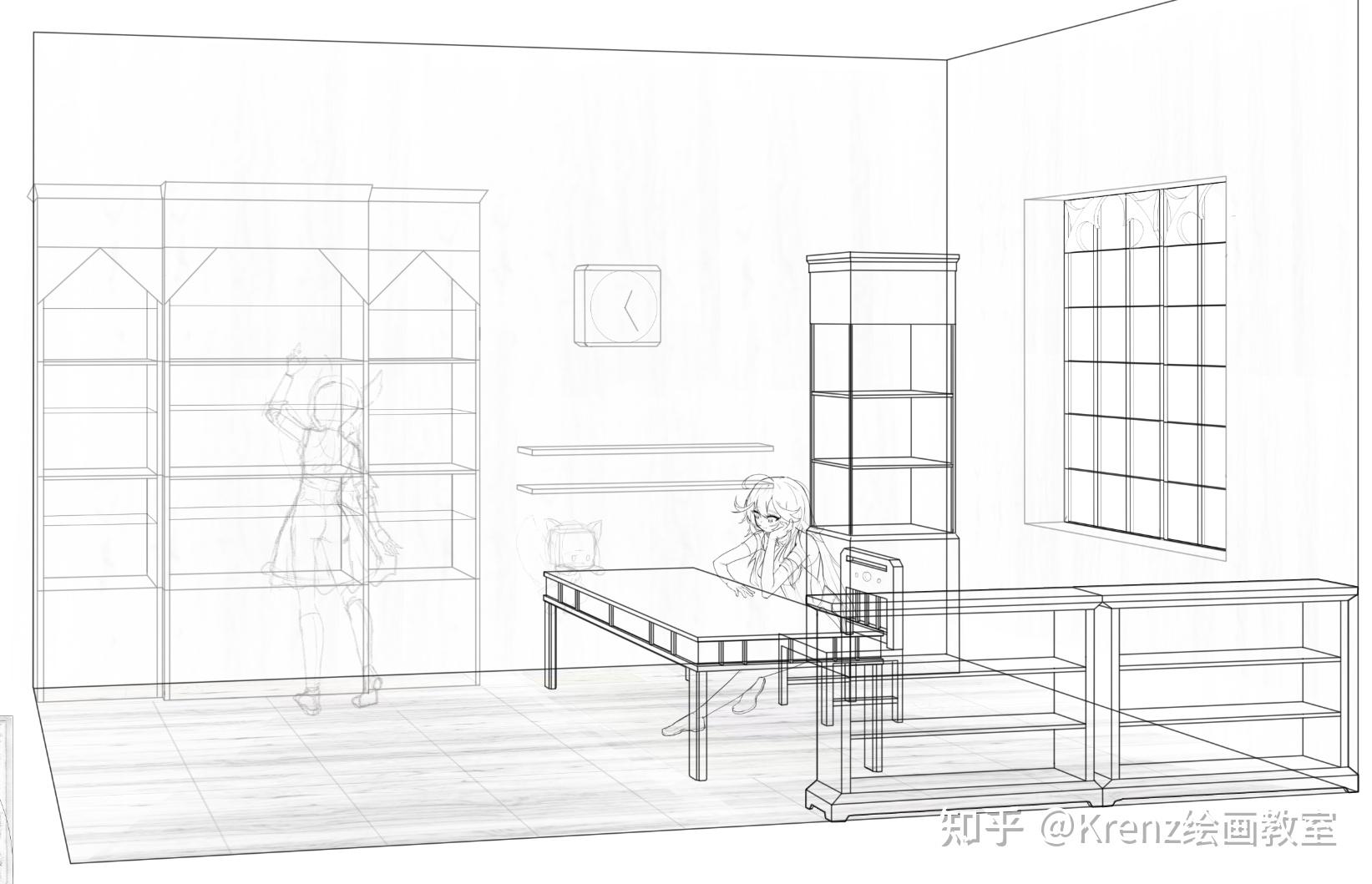 krenz绘画教室【优秀作业心得】基础透视与结构-0127