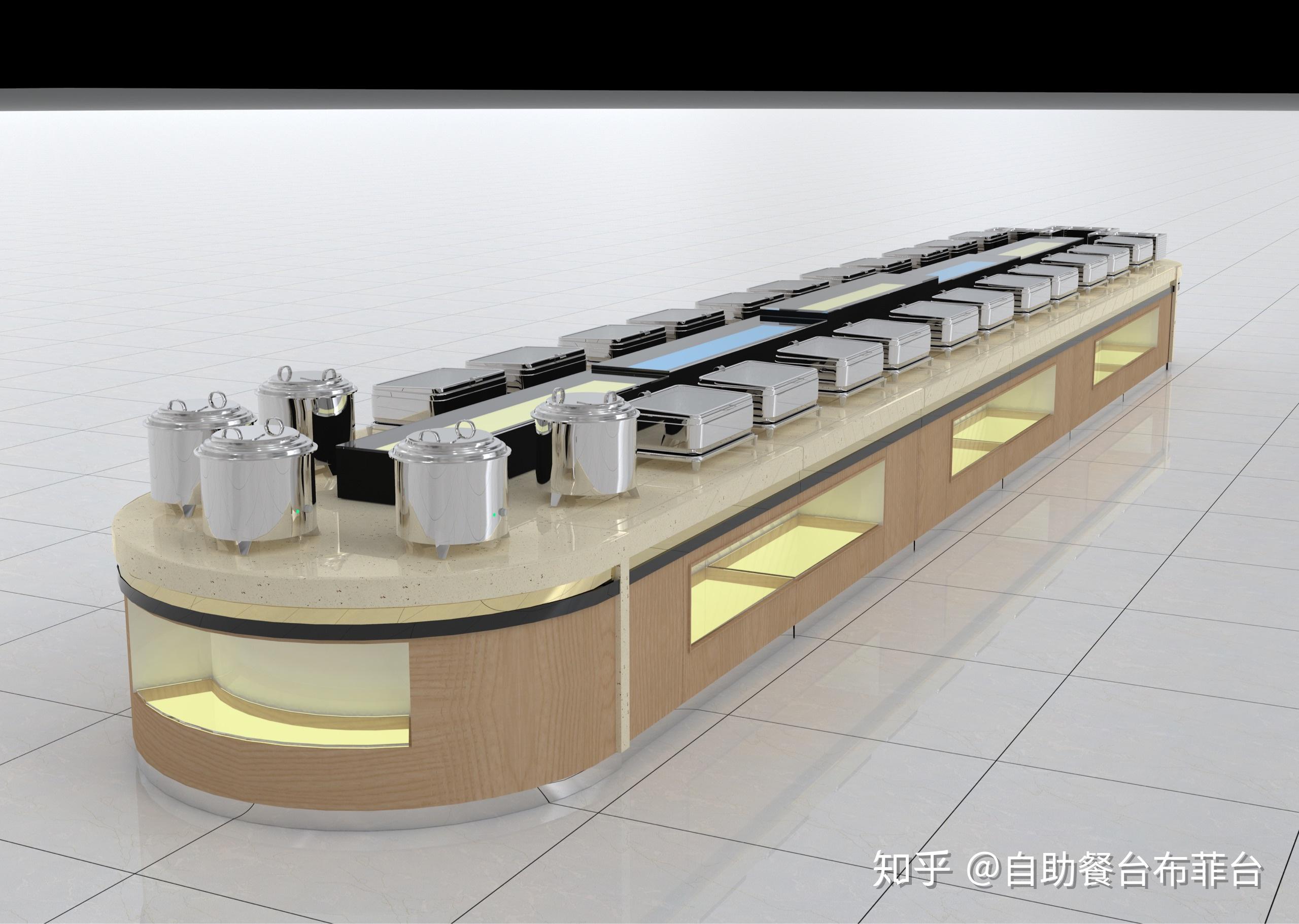 机关单位食堂双侧取餐台定制