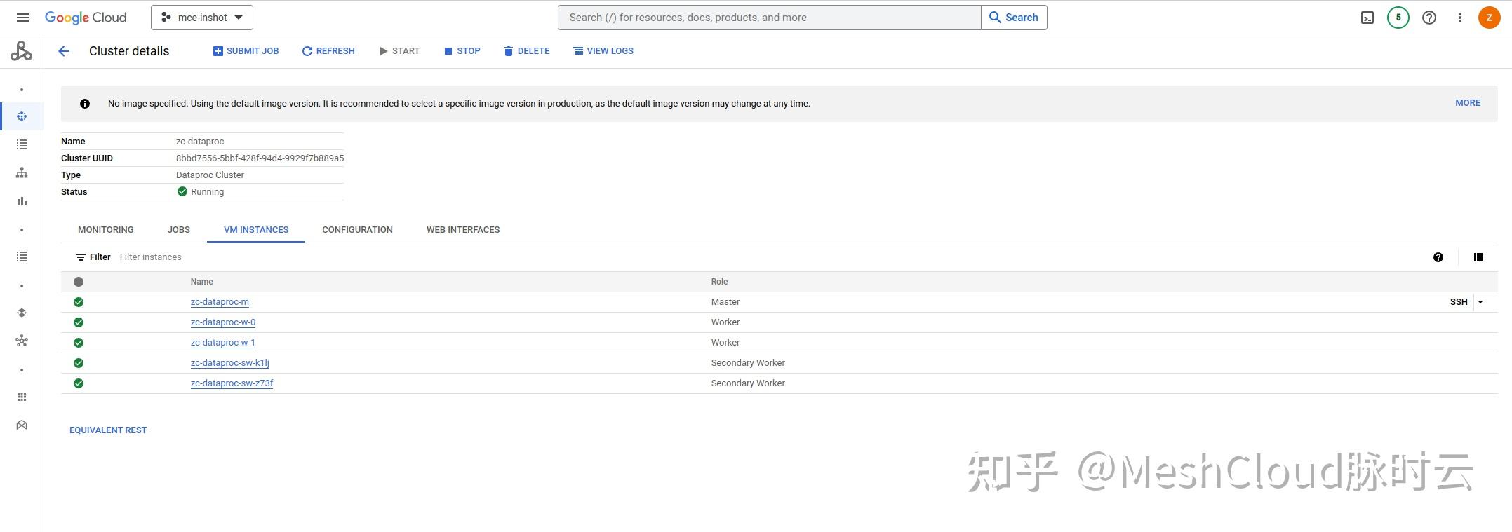  cloud dataproc pyspark job 