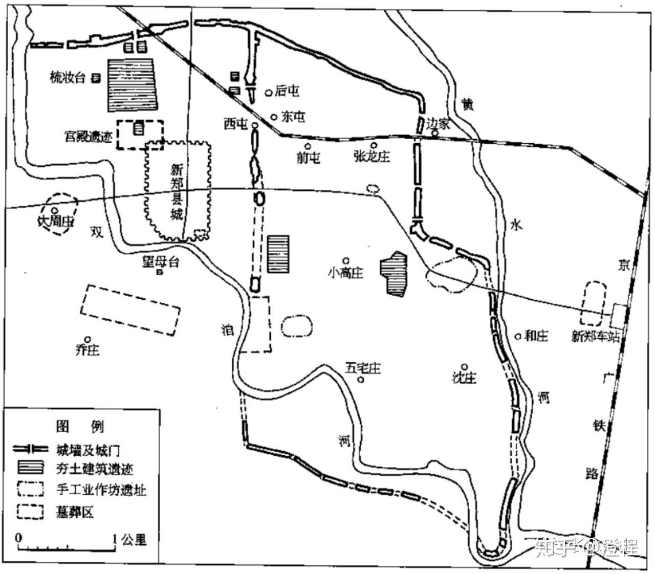 作为两国国都存在500多年,图为新郑郑韩故城平面图周人之所以这样做
