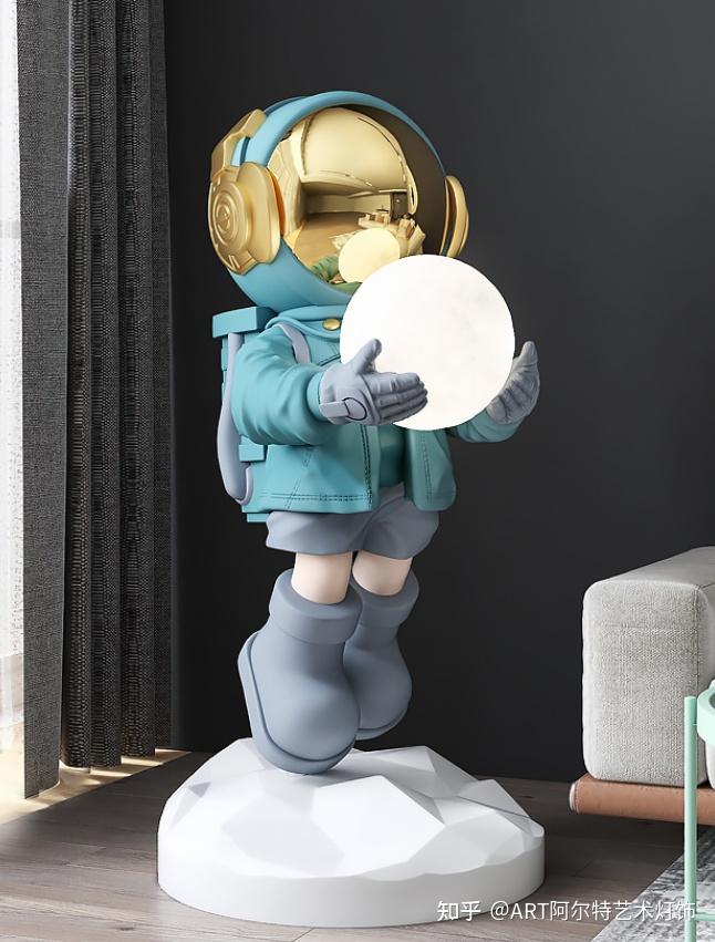 网红新款太空人宇航员落地灯装饰氛围灯摆件