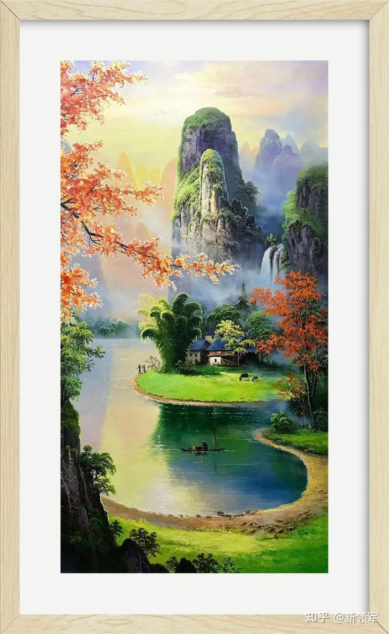 评画家梁颖的超写实山水风景画审美意蕴