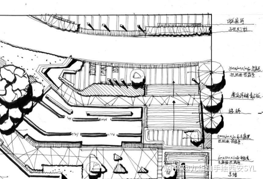 【西建大考研】园林景观——快题扩初图 - 知乎