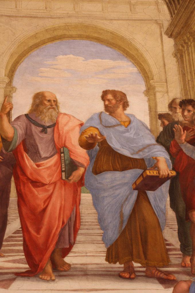 梵蒂冈博物馆8拉斐尔画室3签字厅壁画雅典学院圣礼之争帕尔纳斯山三德