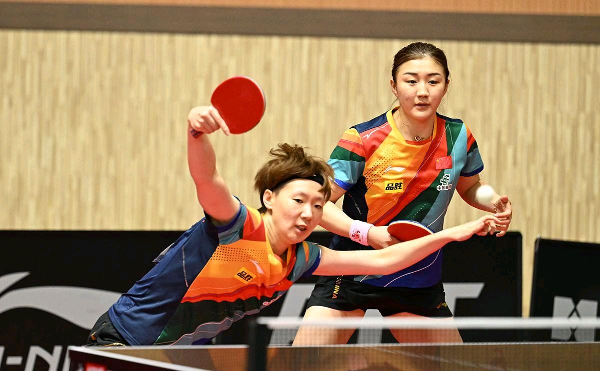 孙颖莎和王曼昱女双获胜田志希淘汰泰国组合陈梦双打横扫对手