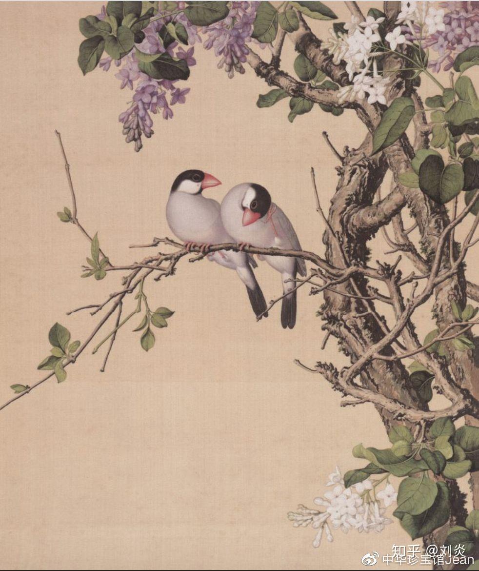 □清 郎世寧□仙萼長春図□6枚□中華民國 國立故宮