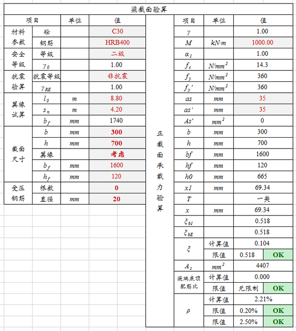 1105 梁配筋工具 一 正截面承载力计算 知乎