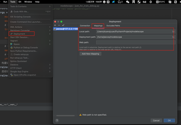 pycharm-ssh