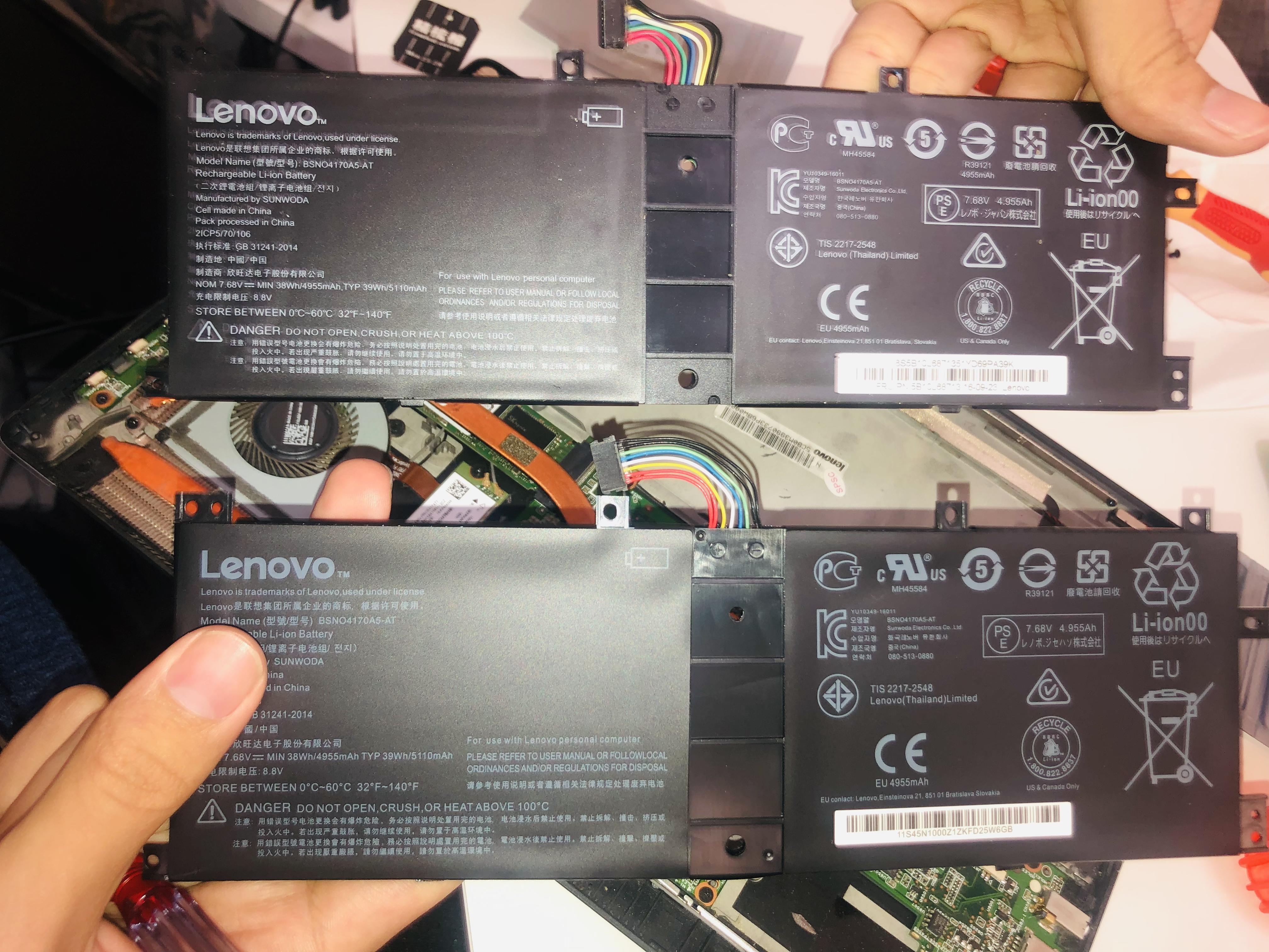 记录miix510拆机更换电池和网卡