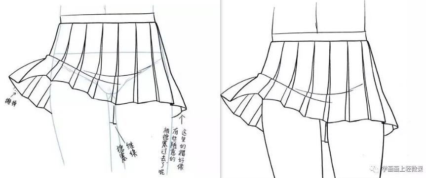 推荐 10组动漫美少女裙子画法 知乎