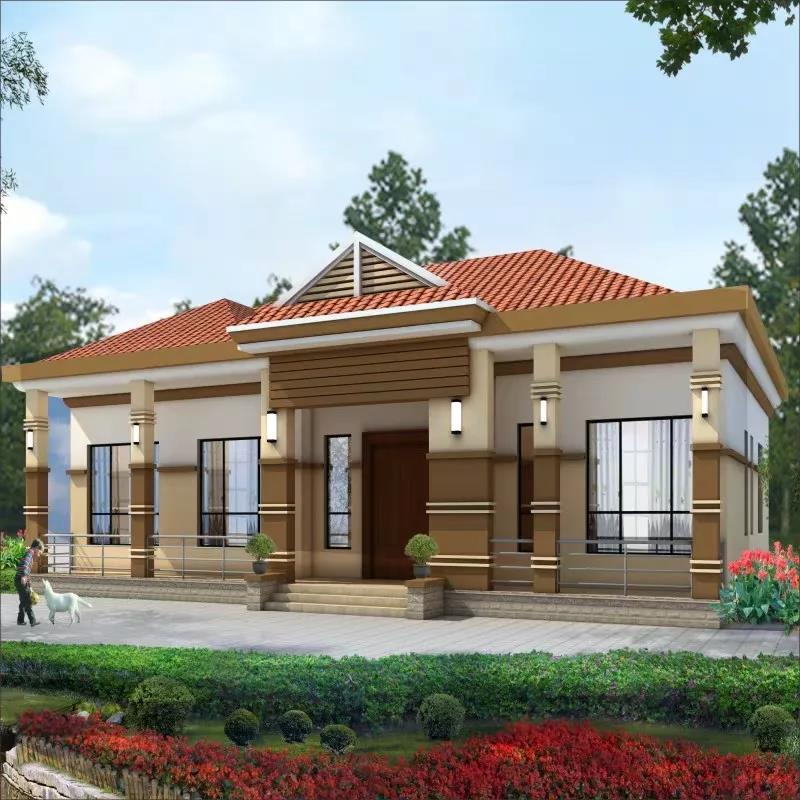 一层房屋户型分享6款一层经典轻钢别墅设计图推荐