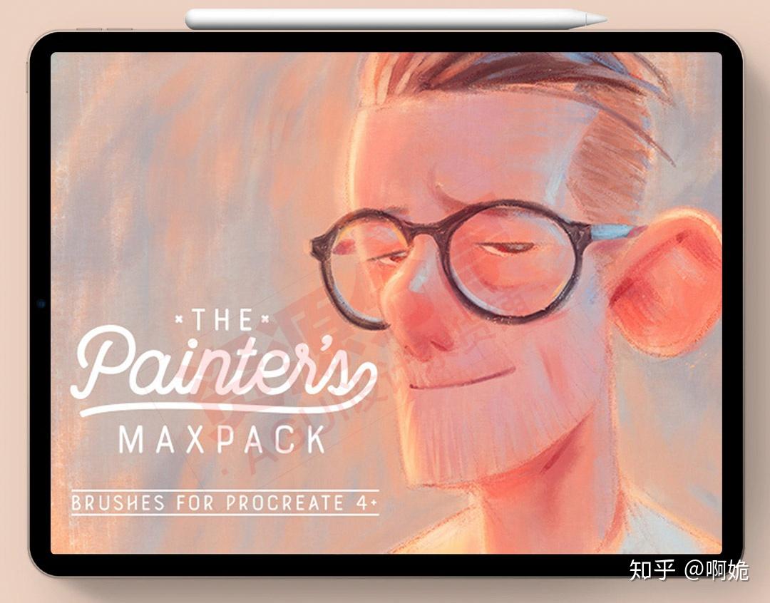 49期procreate油画丙烯酸厚涂笔刷17款