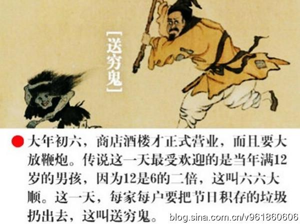 流传的农历新年习俗歌当中提到"初一人拜神,初二人拜人,初三穷鬼日