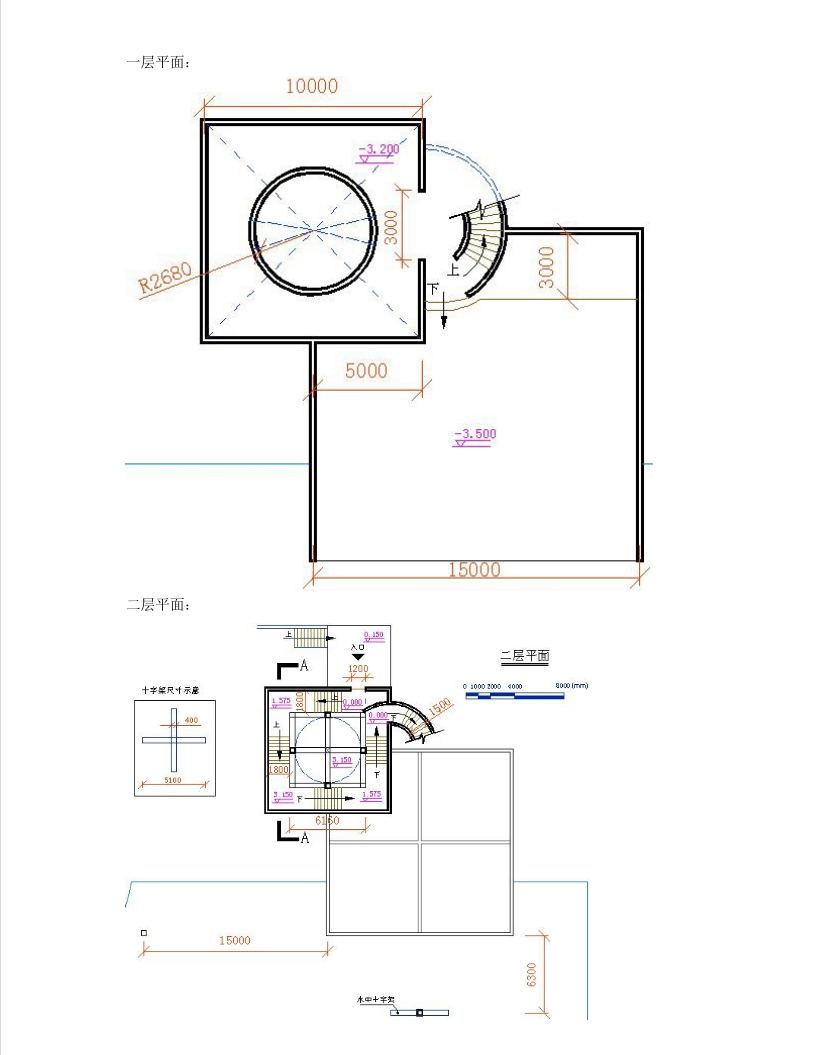 求安藤忠雄水之教堂平立剖一二层详图要能看出内部具体结构的还有对于
