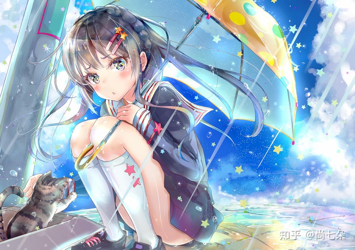 水手服女孩二次元漫画插画人物图片保存第六组 - 知乎