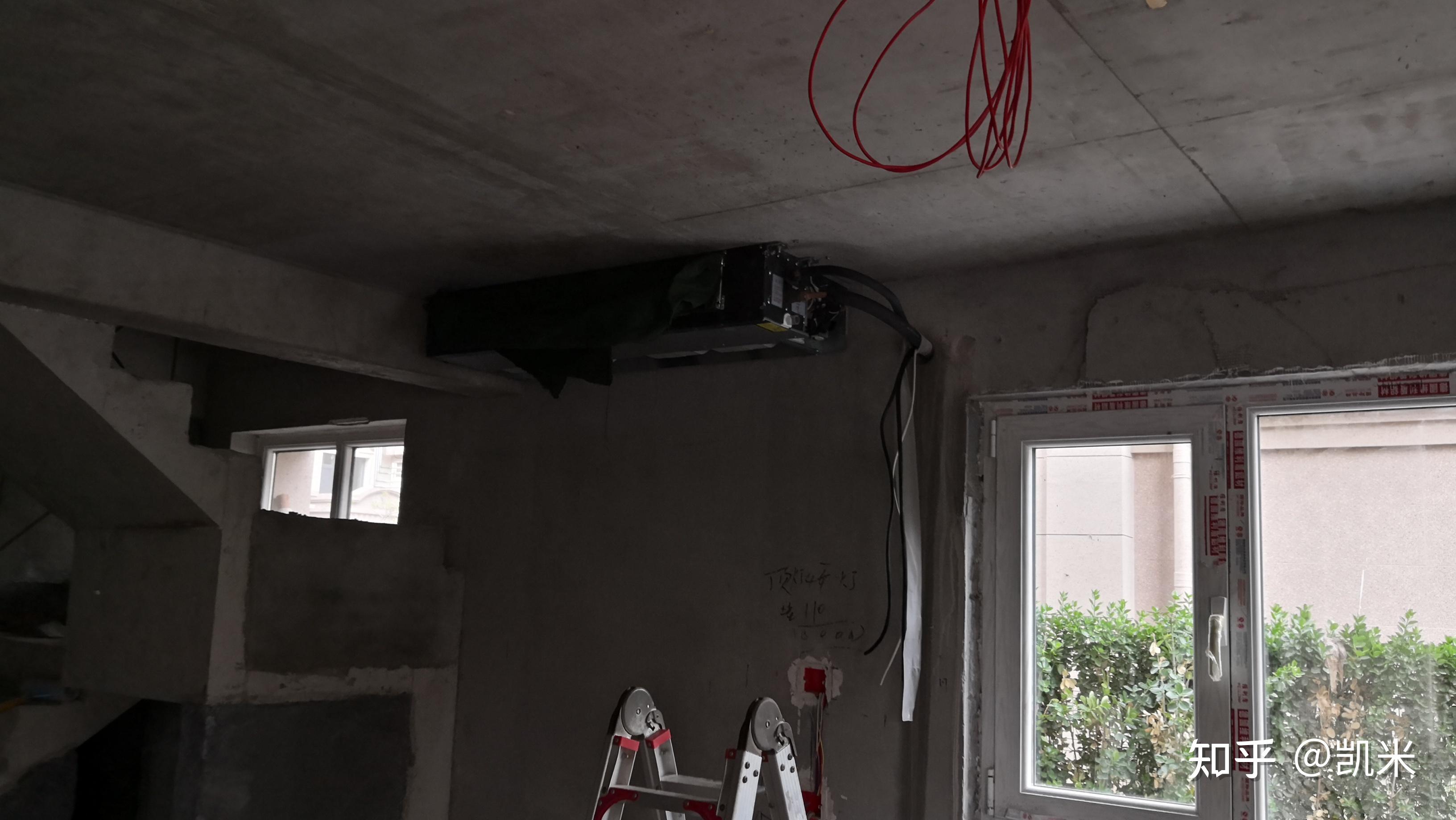 自家装修壁挂空调吊顶安装示例