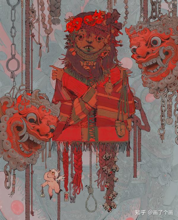 “荒诞主义绘画的天花板”|宝藏画师推荐 - 知乎