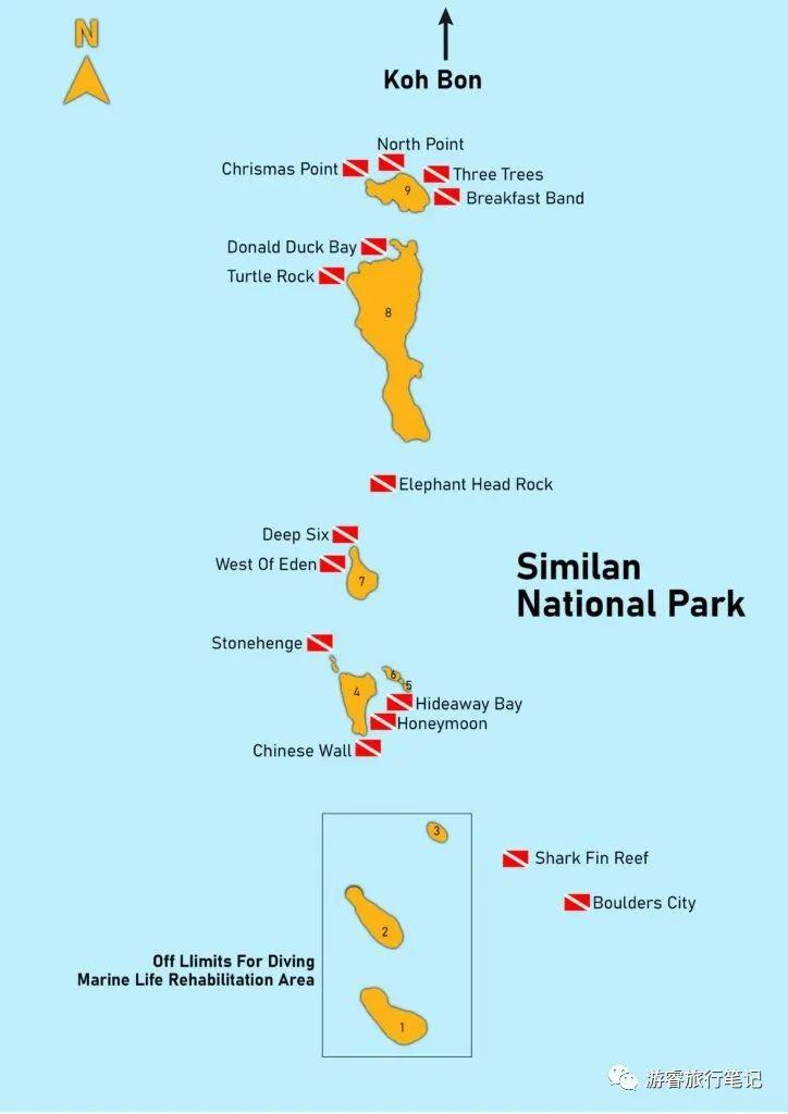 斯米兰岛地图图片