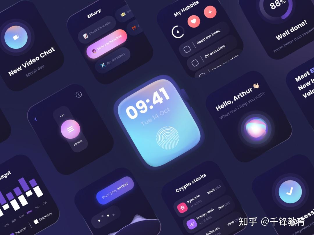 12组智能手表界面设计 - 知乎