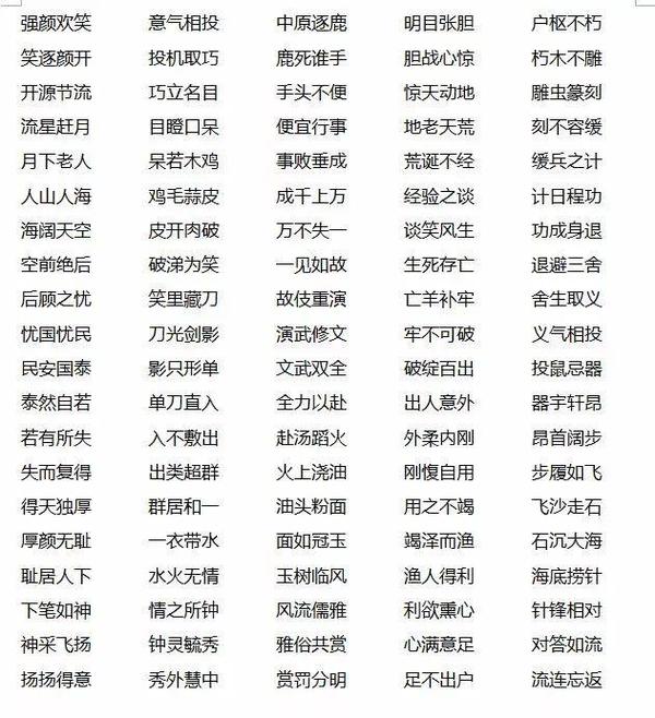 小学语文 500个成语接龙 孩子早接触 文学素养高人一筹 知乎