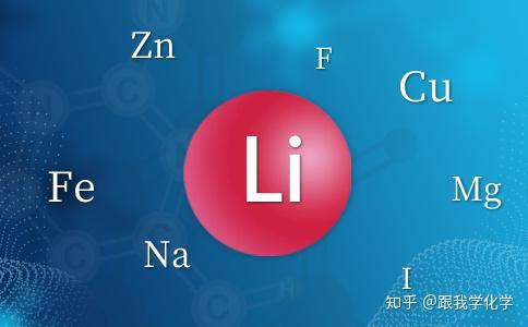 锂,原子序数3,原子量6.941,是最轻的碱金属.
