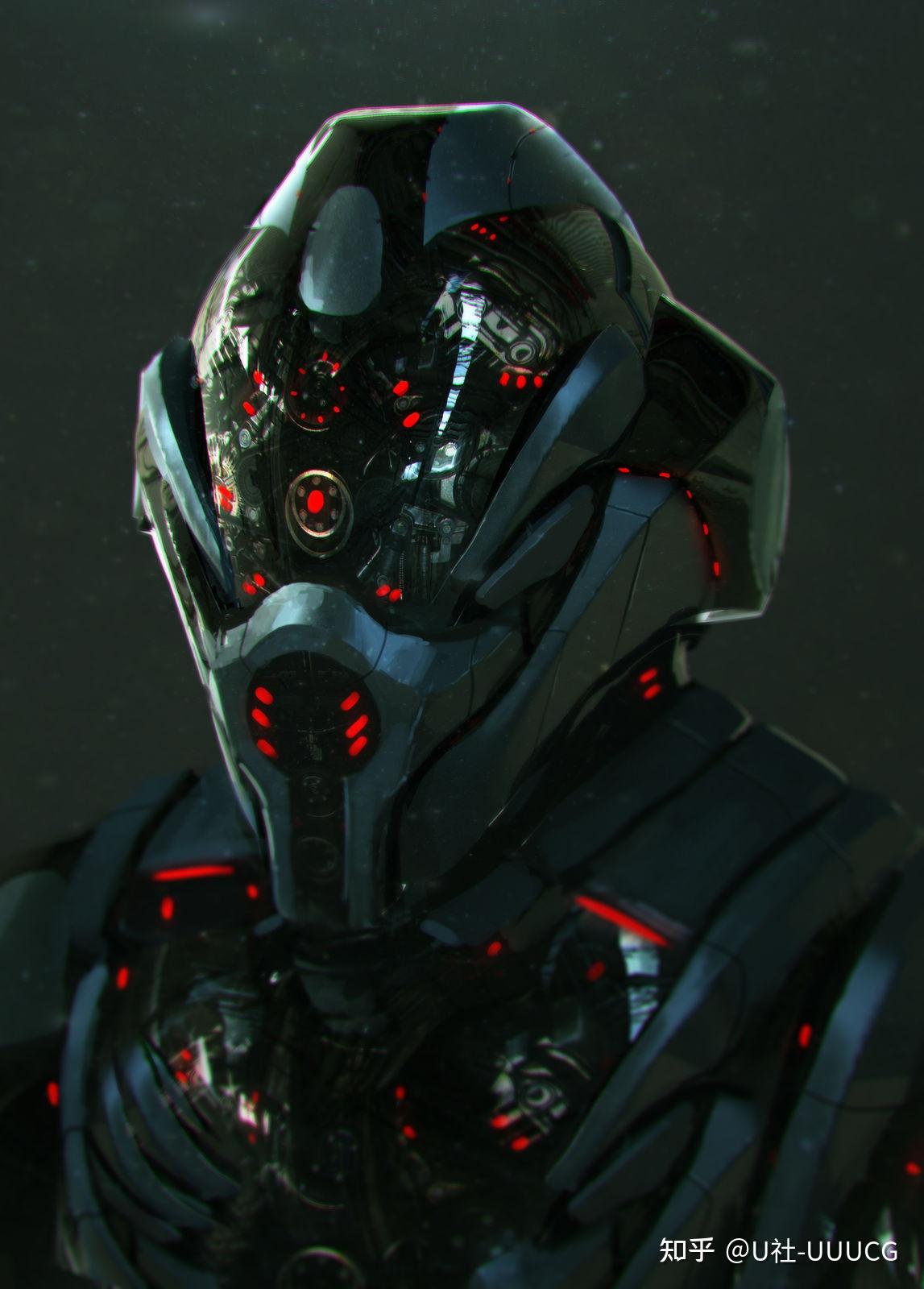 科幻风格科幻机械机甲原画设定概念参考图1024p原画素材