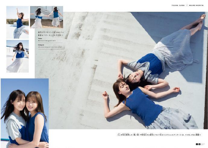 欅坂46   黒い羊　TSUTAYA  直筆サインポスター　菅井友香　守屋茜 8thシングル『黒い羊』リリース記念!対象CDショップチェーンにて