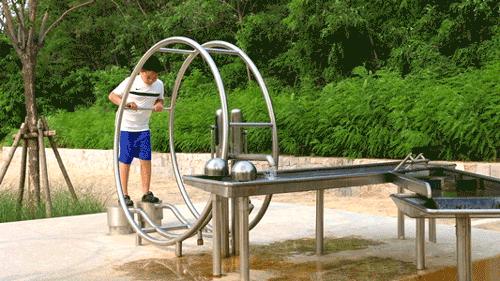 玩水设施,清凉一夏