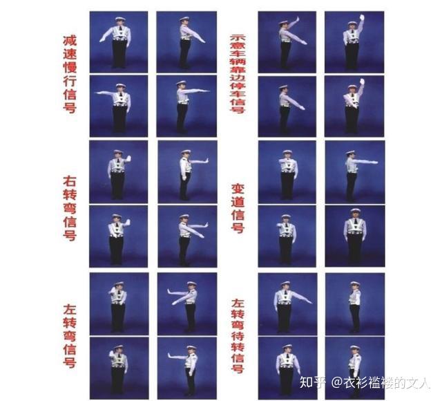 67最后还有一些关于交警手势的问题,也经常会在科四的考试中出现