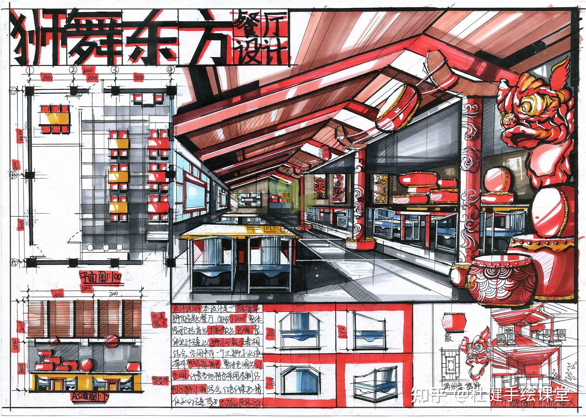 室内考研|餐厅空间设计|学生作品 - 知乎
