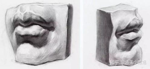 素描石膏五官全解析嘴巴